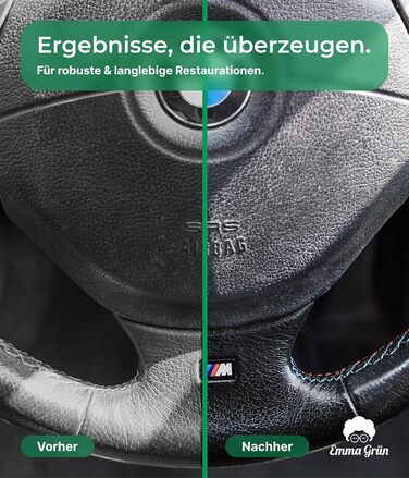 ПОВНИЙ КОМПЛЕКТ - Професійний набір для ремонту шкіри для диванів, меблів, керма та автомобільних сидінь - Ідеально підходить для