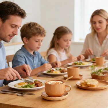 Дерев&39яна кавова чашка - 290 мл дерев&39яний натуральний посуд для напоїв з ложкою Кавові чашки з блюдцями, для гольфу, зимового двору, внутрішнього двору, відкритого саду, парку, дому, пікніка, кемпінгу, вечірки, віскі, пива