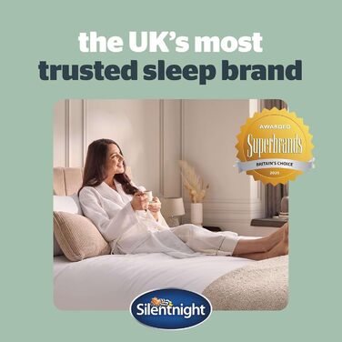 Підтримуюча подушка Silentnight Luxury Hotel Collection Box подушка готельної якості для сну на спині та боці з коробчастою коробчастою конструкцією для додаткової підтримки голови, шиї та плечей