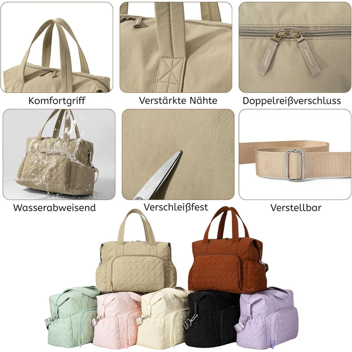 Жіноча дорожня сумка 39x32x20 см, ручна поклажа, дорожня сумка для вихідних на 40 л, водонепроникна спортивна сумка з вологим відділенням, сумка для плавання, лікарняна сумка, сумка для пологів, дорожня сумка для авіаперельотів, спортивна, чорна дорожня с