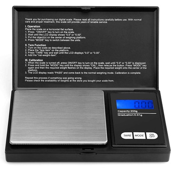 Кишенькові ваги 200г/0, 01г - цифрові кишенькові ваги Ascher, 200 х 0, 01 г, кишенькові ваги дрібної шкали цифрові ваги золота шка