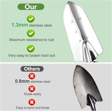 Набір садових інструментів Gartenwerkzeug, 12 предметів, з органайзером-сумкою, садова лопатка з деревяною ручкою, секатор, садові граблі, подарунок для садівників, ідеальний подарунок для жінок-садівниць