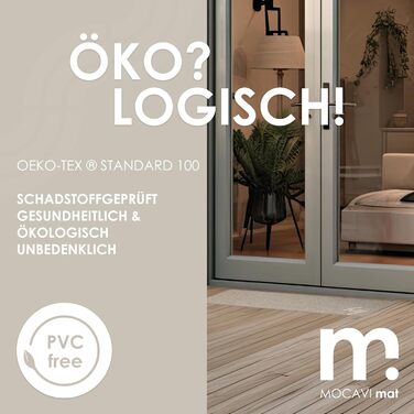 Килимок MOCAVI для дверей, парковка для взуття, 30x100 см, що прається, бежевий, Hej Scandi, килимок для взуття, довгий, вузький, без взуття, декоративний для входу, для приміщень, для вулиці, килимок для передніх дверей, килимок для багажника, 30x100 см,