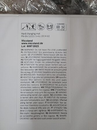 Пеленальний столик Пеленальна дошка Пеленальний килимок 80x50 см без фталатів білий