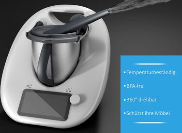 Паровий дивертор mixtaste сумісний з Thermomix TM5, TM6, TM Friend, із захищеним захистом від переливу, насадкою для відхилення пари, аксесуарами, каміном, захистом меблів, витяжкою