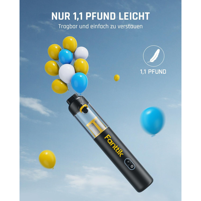 Акумуляторний автомобільний пилосос Fanttik Slim V8 Apex високої потужності 19000 Па/45 Вт, ручний пилосос RobustClean 4-в-1 з мін