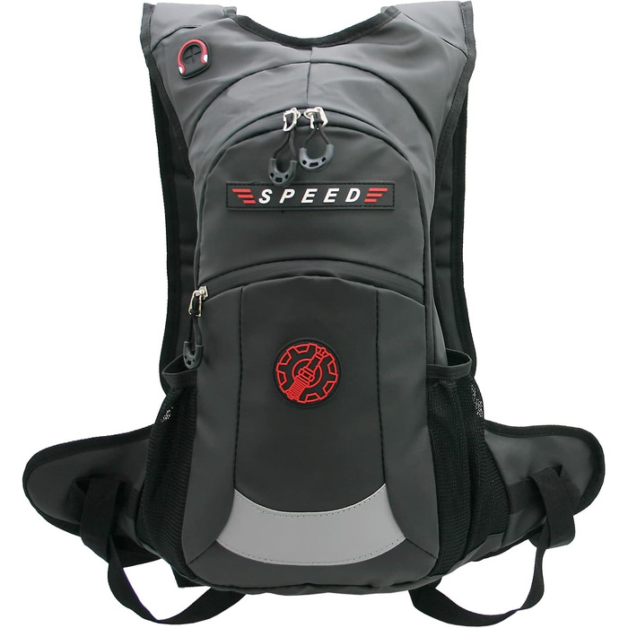 Рюкзак Bag Street "Speed", 42x25x14 см, Водонепроникний, Текстиль/ПВХ, Чорний матовий