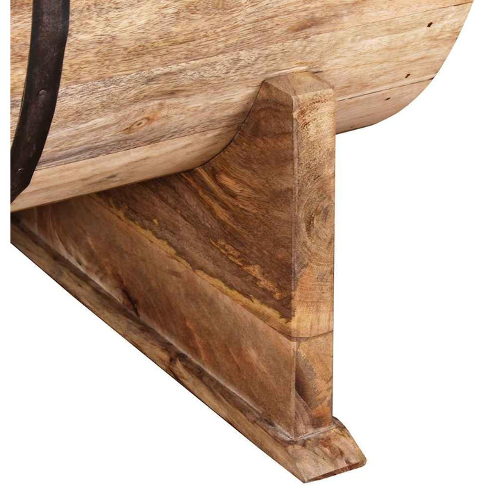 Журнальний столик з масиву мангового дерева 88x50x40 см, приставний столик