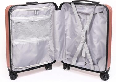 Валіза Cruiser 55 x 40 x 20 см, ручна поклажа Ryanair, дорожня валіза-візок Wizzair Lufthansa SAS British Airways, партія (рожеве золото, 55x40x20 см) 55 x 40 x 20 см, рожеве золото
