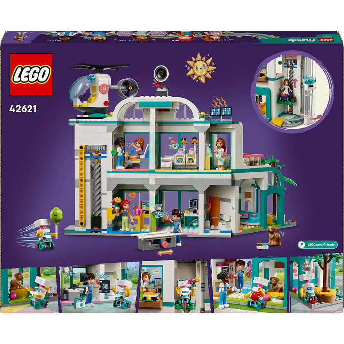 Конструктор LEGO Friends 42621, Лікарня Хартлейк-Сіті, 1045 деталей