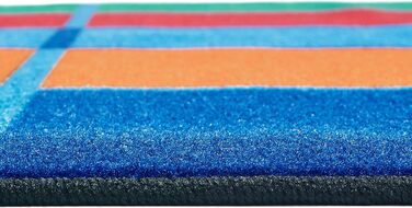 Килимки для дітей 72,91 вартість кольорових блоків квадратний дитячий килимок розмір 6 x 9 6 x 9', 6 x 9', різнокольоровий