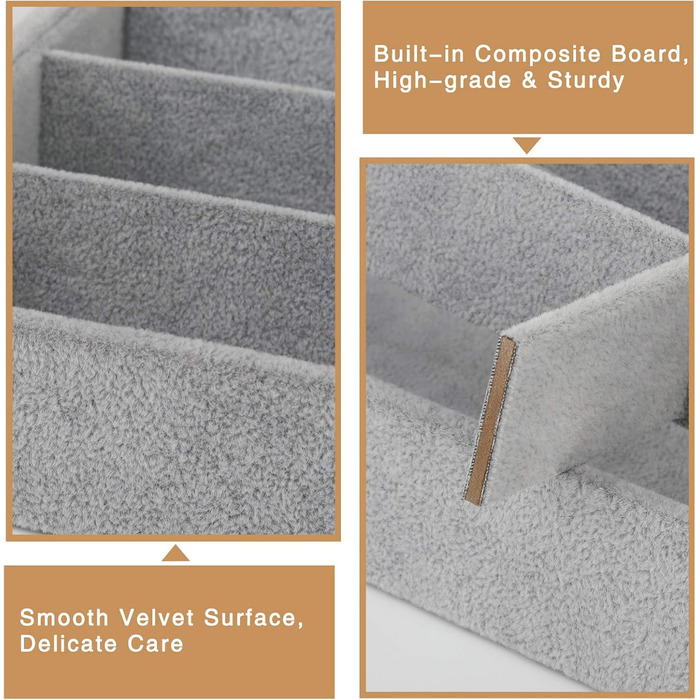 Організатор для зберігання окулярів Emibele, оксамитовий лоток для годинників та ювелірних виробів з 8 сітками для зберігання, шаф