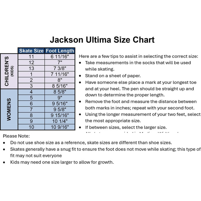 Фігурянки Jackson Ultima Finesse для жінок та дівчат, білі