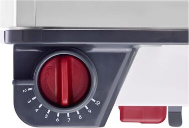 Харчовий слайсер Westmark, плавно регульована товщина різання, дуже гострий круглий ніж, пластик/нержавіюча сталь, компактний, білий/антрацитовий/червоний, 97012260 модель 2022 року