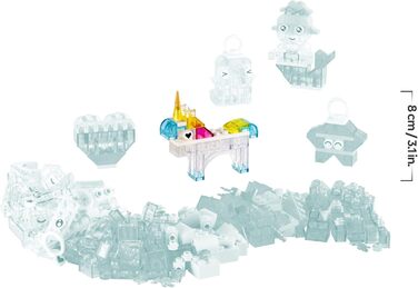 Класична чарівна скринька LEGO з прозорими цеглинами - Різнокольорові будівельні блоки та підвісні цеглини - Єдиноріг, дракон, пінгвін та інші фігурки - Набір для творчості для дівчаток та хлопчиків віком від 5 років 11040