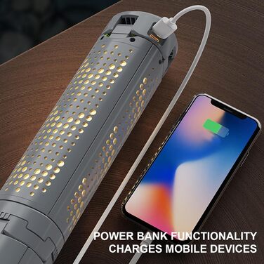 Ліхтар для кемпінгу з 2 шт., регульованою підставкою-штативом, телескопічним ліхтарем з акумулятором ємністю 8000 мАг, портативним ліхтариком для використання у відключення електроенергії, кемпінгу, походів, риболовлі, подорожей та надзвичайних ситуацій (