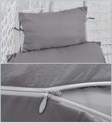 Подушка для підвісного крісла-гойдалки Подушка для підвісного крісла для використання на вулиці, в саду, на терасі, накладки на подушки для підвісних крісел-гойдалок (не включає підвісні крісла)