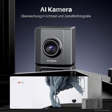 Принтер, 12K Mono LCD, висока швидкість друку 150 мм/год, нахил, камера AI, автоматичне вирівнювання, передача Wi-Fi, кришка Filp-