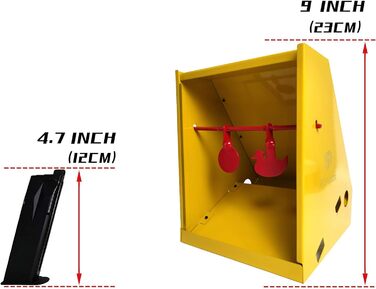 Пастка для мішеней ATFLBOX 17,8 x 22,9 см для пневматичної гвинтівки з 20 паперовими мішенями для тренувань зі стрільби з пневматичного пістолета, страйкболу та гвинтівки