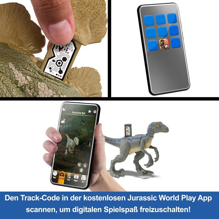 Іграшка-динозавр Mattel Jurassic World Ruthless Rampage Allosaurus, фігурка динозавра з безперервними кусючими атаками, ревучими з