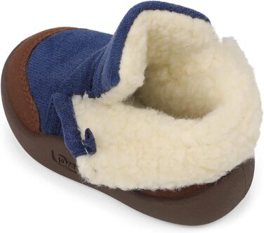 Зимове взуття, дитячі чоботи, дитяче взуття для хлопчиків/дівчат, зимове плюшеве, плоске гумове, протиковзке, розмір 18-23 EU, 22 EU, темно-синє