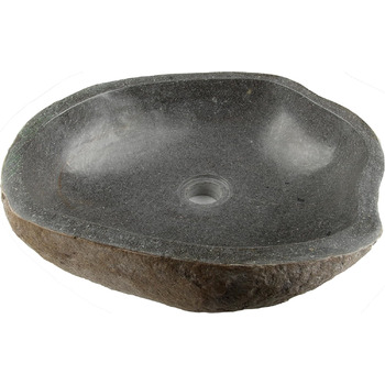 Ручний умивальник з натурального вулканічного каменю Андезит — 30 × (7–8) × 30 см, 9,5 кг