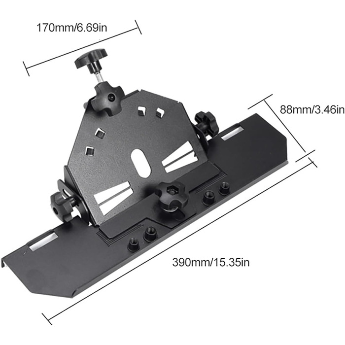 Плиткоріз ADWOLT Slider 45 для кутової шліфувальної машини 115/125 мм, для ефективного різання плитки Black