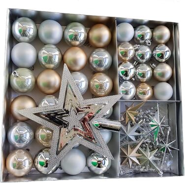Набір ялинкових прикрас 45 предметів Spetebo