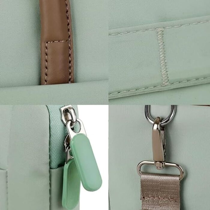 Сумка для ноутбука FUNSEED для чоловіків, 15 дюймів (38,1 см), поліестер, легка, міцна, робоча, для комп&39ютера, ноутбука, сумка-мессенджер, портфель для подорожей, офісу, чорна