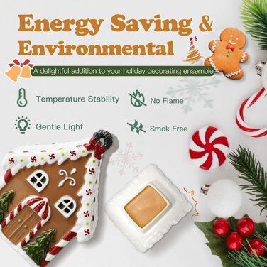 Електричний воскогрій для ароматизованого воску, святкових прикрас, воскоплаву, зимового ароматизатора для ароматерапії, свічкового воску, масляного пальника