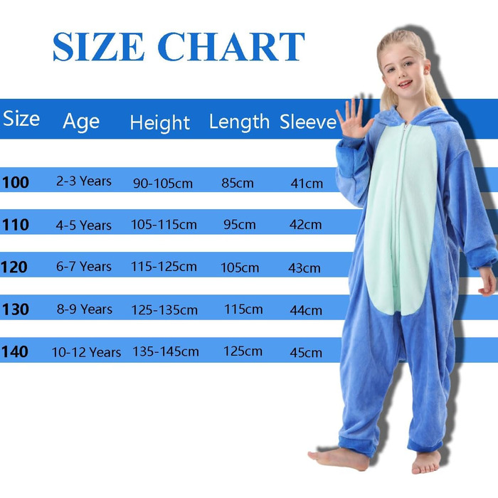 Кігурумі Стіч, фланель, костюм-комбінезон 4–5 років