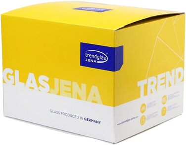 Чайник Trendglas Jena NOVA з боросилікатного скла зі скляною кришкою, 1.2 л Модерн 1.2 л