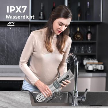 Плита KitchenBoss Sous Vide 1100 Вт Precision Cooker Wi-Fi Sous Vide Stick App Control Циркуляція вудилища Sous Vide 40C-90C IPX7 Водонепроникний світлодіодний сенсорний дисплей Ультратихий занурювальний циркуляційний насос G310psa