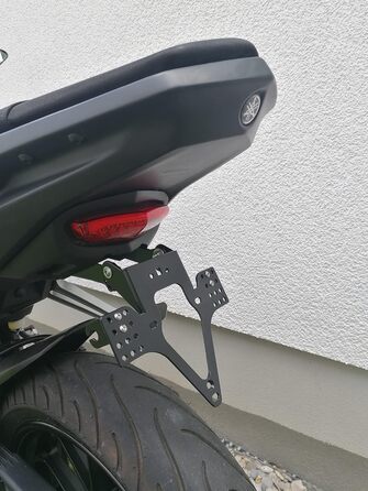 Тримач номерного знака GroFaTec EVO для Yamaha MT 125 Bj.14-19 Тримач номерного знака MT-125 Тримач номерного знака MT125 Тримач переноски Короткий задній Перетворення Porta Targa mt-125