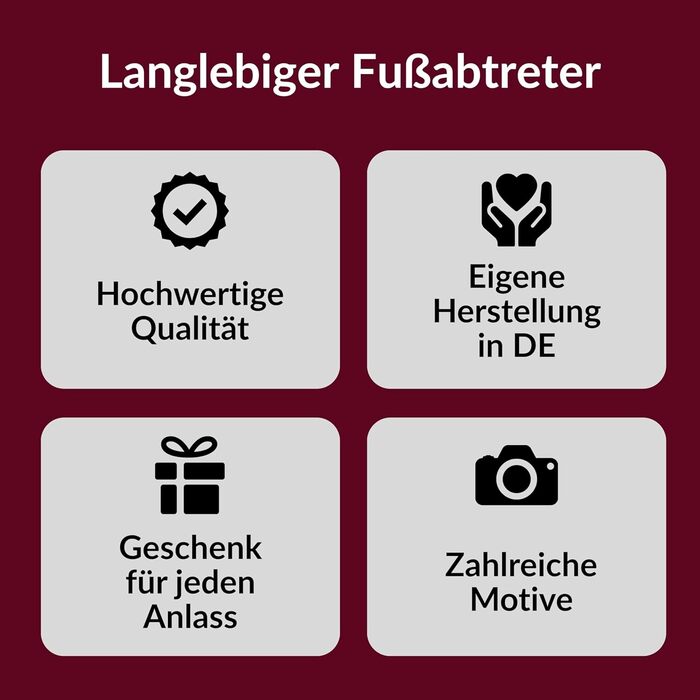 Персоналізований килимок для дверей - міцний, нековзний килимок для використання всередині та зовні приміщень - можна прати - килимок для зовнішніх та вхідних дверей - 60x40 см - собака/кіт з фотографією та іменем (імітація дерева)