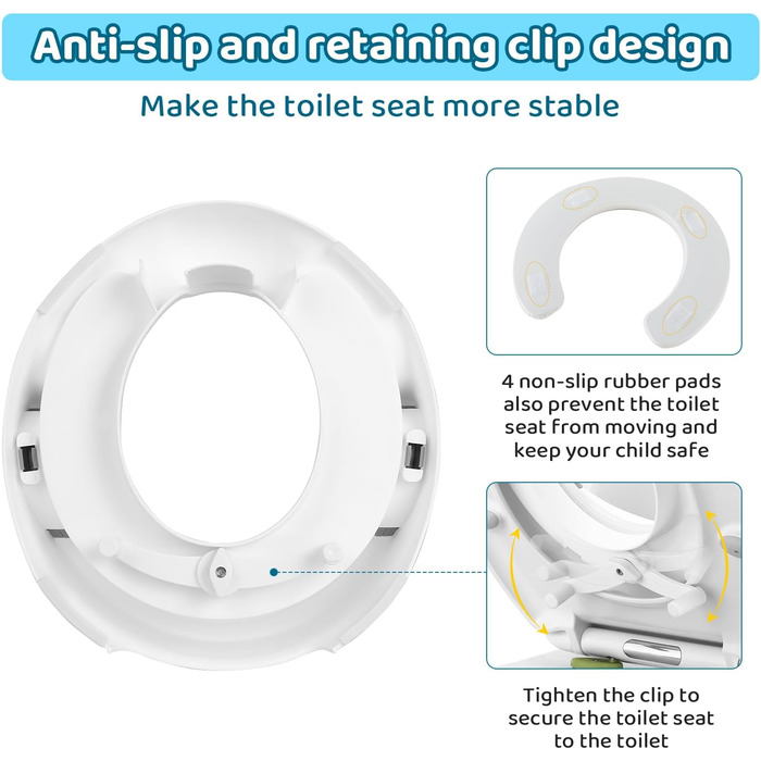Дитяче сидіння для унітазу, дитяче сидіння для унітазу, дитячі сидіння для унітазу з м&39якою подушкою і бризковиком, горщик для х