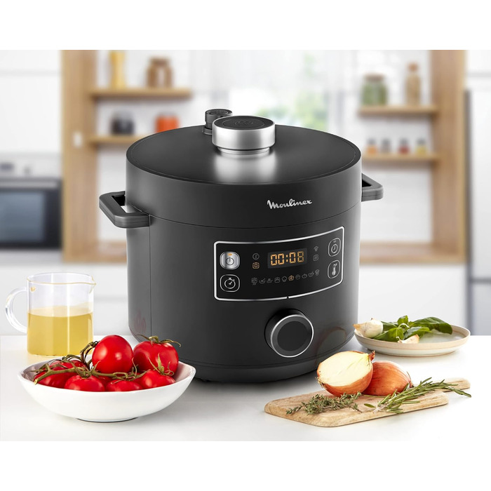 Електрична скороварка, 1090 Вт, 10 автоматичних програм, кошик для приготування на пару, чорна, 7548