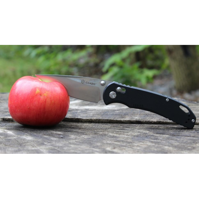 Ніж Ganzo G7531 Колір рукоятки чорний - Довжина клинка 8.9 см - Механізм замикання G-Lock - Сталь клинка нержавіюча сталь 440C