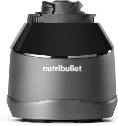 Повнорозмірний блендер nutribullet Combo, електричний блендер, багатофункціональний подрібнювач, професійний, потужність 1200 Вт, глечик 1,89 л, банки 946 мл і 710 мл, чорний, NBF500MB версія для ЄС