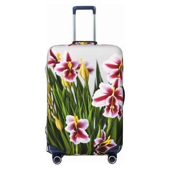 Чохол для валізи Gladiolus, міцний захист, підходить для багажу розміром 45,7 - 81,3 см, Чорний, Великий