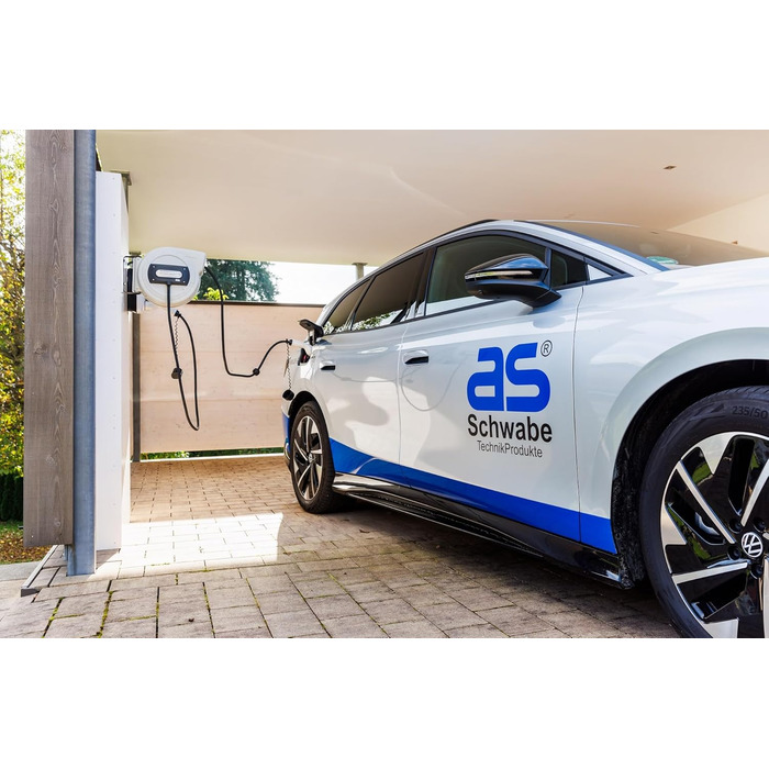 Як - Котушка Schwabe для зарядного кабелю електромобіля типу 2 8 м - 11 кВт / 400 В / 16 А / 3-фазна - Котушка для зарядного кабел