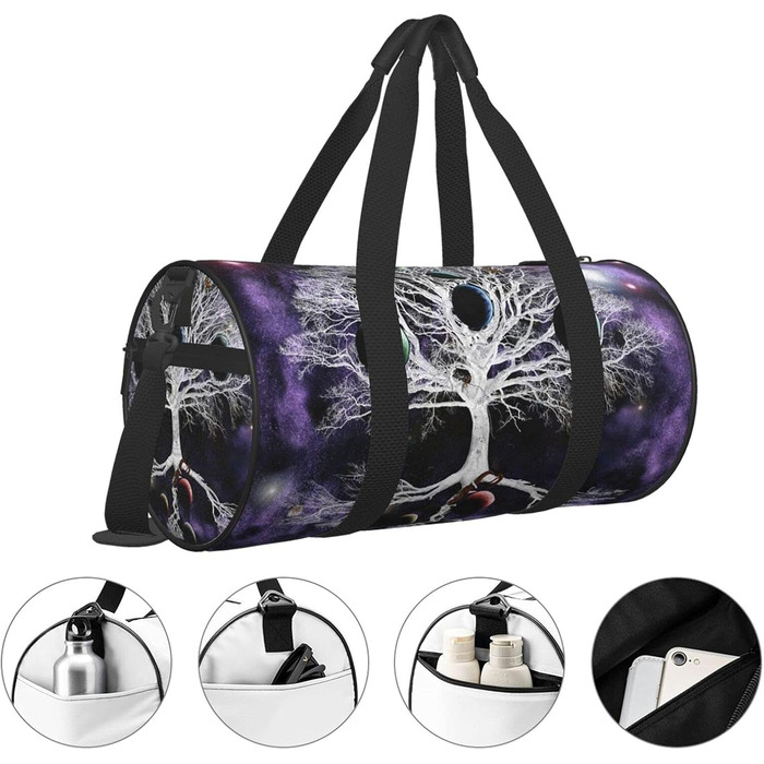 Сумка-шопер Дерево Життя Іггдрасіль для подорожей, спорту, фітнесу, велика сумка для покупок, на вихідні та в дорогу для чоловіків та жінок