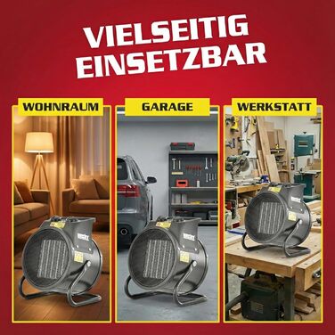 Керамічний радіатор HECHT (НОВИНКА) Портативні обігрівачі потужністю 2000 Вт або 3000 Вт Термостат Захист від перегріву Гіпоалергенний Тихий Електричний радіатор, наприклад, для вітальні, ванної кімнати, офісу. Тепловентиляторний обігрівач потужністю 3000