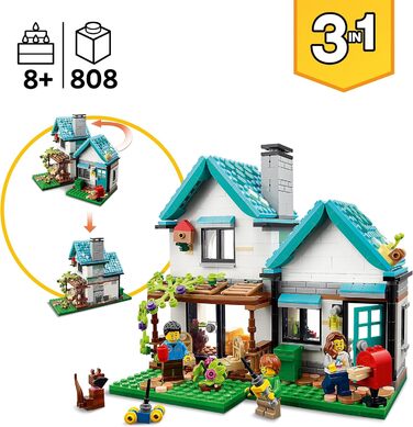 Конструктор LEGO Creator 31139, 3-в-1 "Затишний будинок", 808 деталей