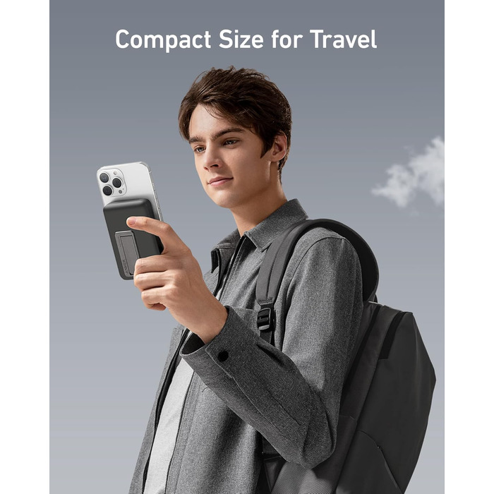 Магнітний акумулятор Anker 633, висувний магнітний бездротовий павербанк на 10 000 мАг, сумісний лише з iPhone 13/13 Pro / 13 Pro