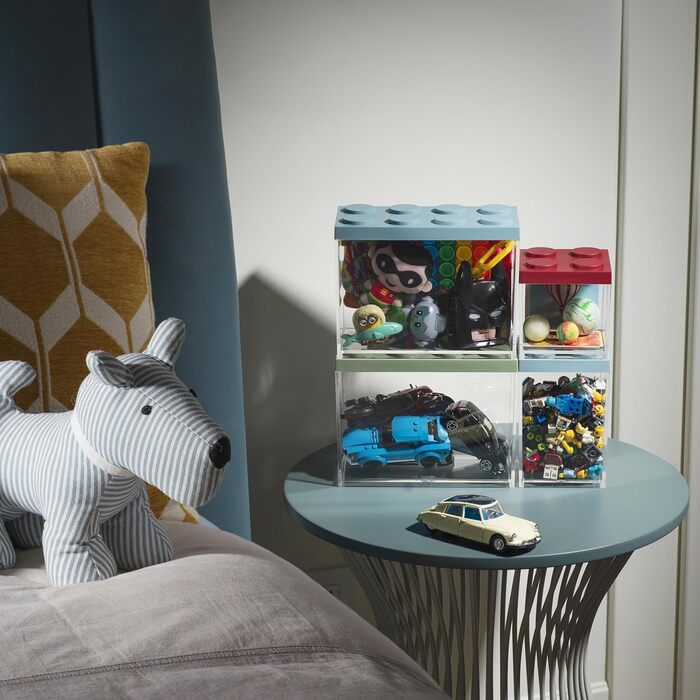 Контейнер для продуктів Brickstore, 500 мл, колір шавлії, з кришкою, що штабелюється, та високоякісним прозорим корпусом