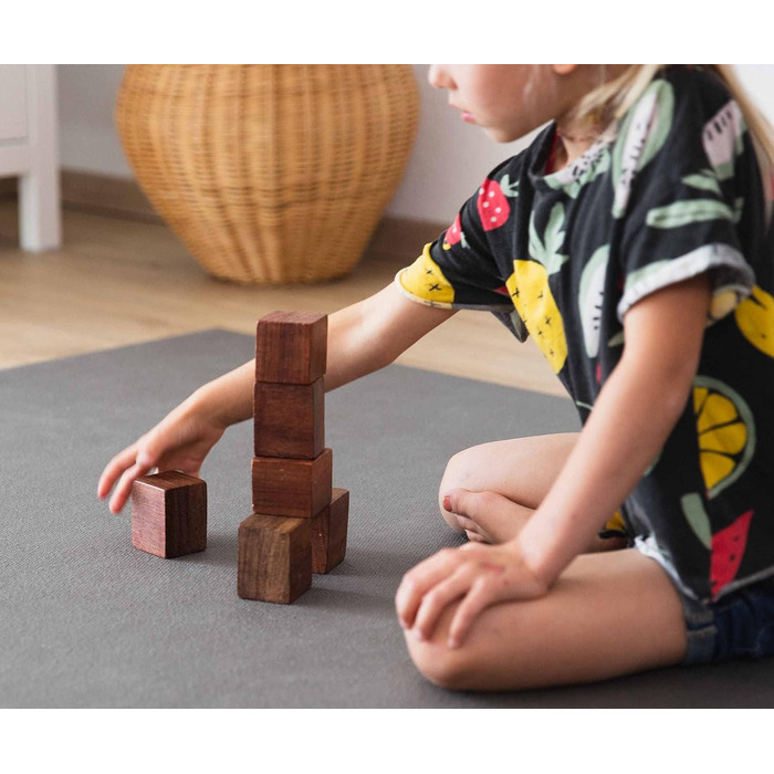 Протиковзкий килимок для повзання Килимки Oeko-Tex Грати в Mat Baby Розмір 120х120см (120х120 см (1 упаковка), слива)