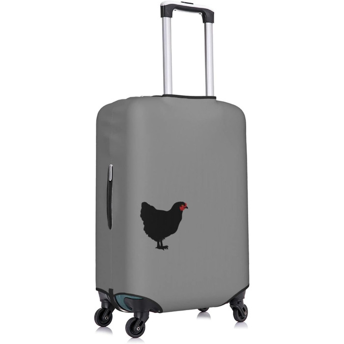 Чохол на валізу Чорний півень, еластичний, що миється, захисний чохол для багажу, для подорожей та роботи (для валіз розміром 45,7 - 81,3 см), чорний, великий розмір