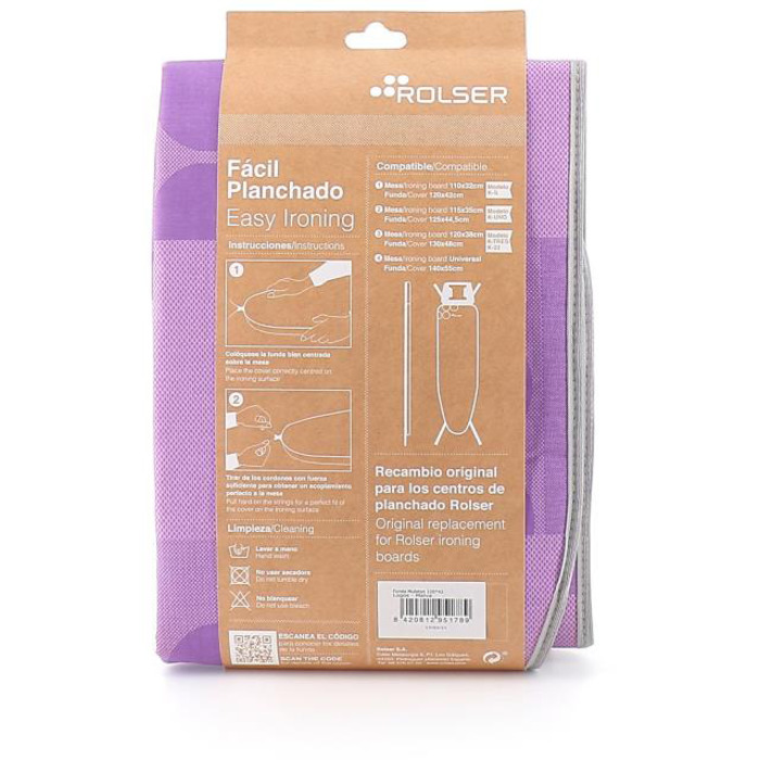 Чохол для прасувальної дошки Rolser Muleton Malva 130 x 48 см (FUR003-2061)