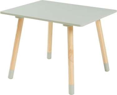 Дитячий стіл з 2 стільцями Ігровий стіл Hovle Дитячі стільці зі спинкою у формі хмари Дитяча група сидінь Дитячі меблі Дитячий стіл для малювання Дерев&39яний М&39ятно-зелений